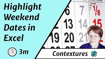Highlight Weekend Dates in Excel Worksheet List