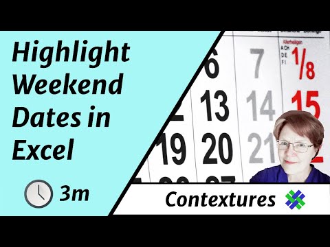 Highlight Weekends In Excel Chart