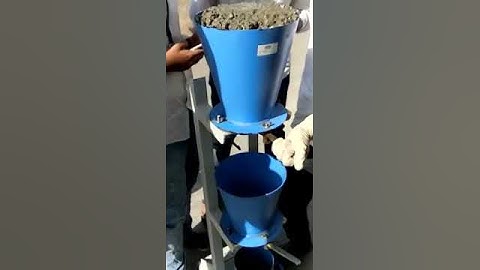 Compacting factor Testing of concrete