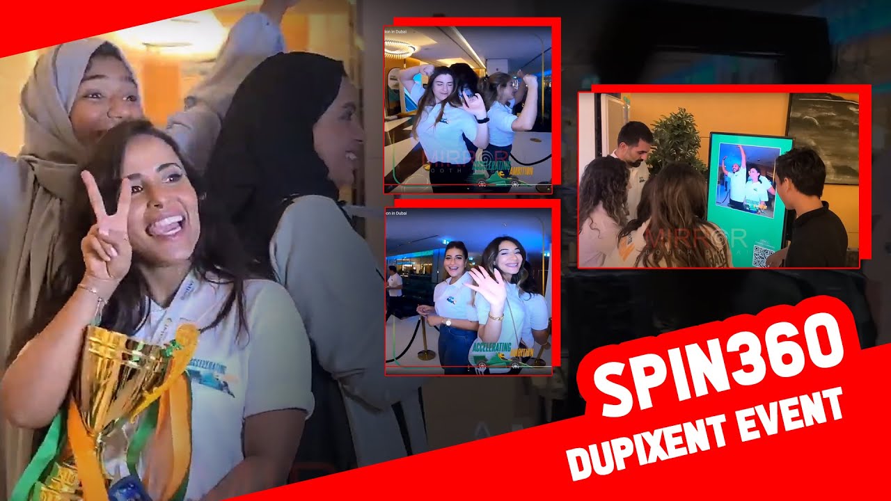 corporate 360 video booth activation in Dubai