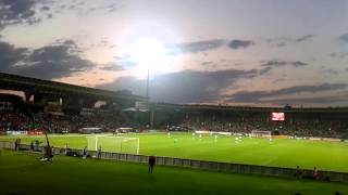 Armenia Portugal 2015 2-3 фанат выходит на поле