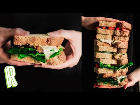 Video: Sándwich Caliente Con Jamón Y Champiñones