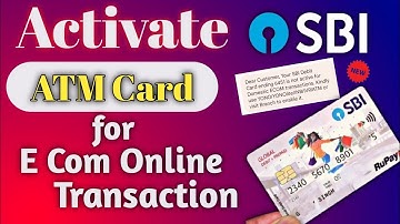sbi atm card online transaction enable kaise kare॥ how to activate ATM card for online transaction🏧💳