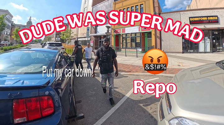Dude wanted his car back! (Repo)