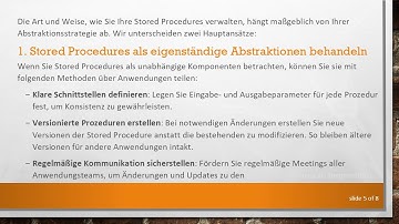 Maximierung der Effizienz durch die Wiederverwendung von SQL Stored Procedures über verschiedene An