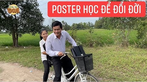 Khương Dừa và bé Sương chụp poster Học Để Đổi Đời siêu vui, không giống ai!!!
