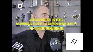 20-10-2007 Rustam Nugaev RUS16-05-01  VS Godfriend Sowa Gha 09-02-0 interview and fight highlights