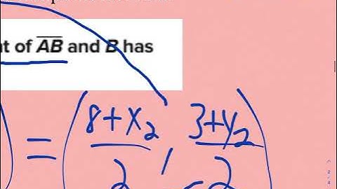 1.7 Midpoints and Bisectors