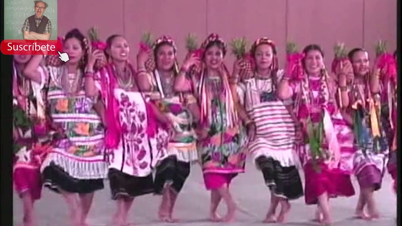 Flor de piña (con pasos básicos) Baile folcklorico des estado de Oaxaca ...