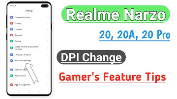 Realme Narzo 20, 20a, 20 Pro How To Change DPI / Gamer