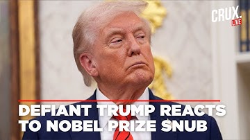 LIVE | Donald Trump Says Nobel Peace Prize Winner Maria Machado Accepted Award For Him | Venezuela