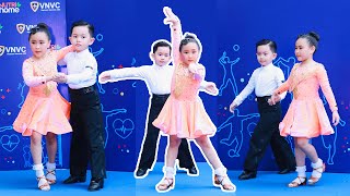 Kubi & Sâu nhảy dancesport Paso - Samba | Kubi Minh Cường 5 tuổi