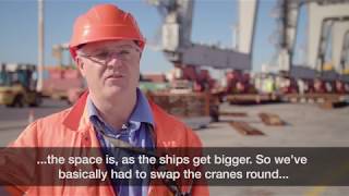Aucklands Big Port Move Giant Container Cranes Shifted To Prepare For Automation