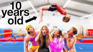 Kids Vs Adults Extreme Gymnastic Challenge!!