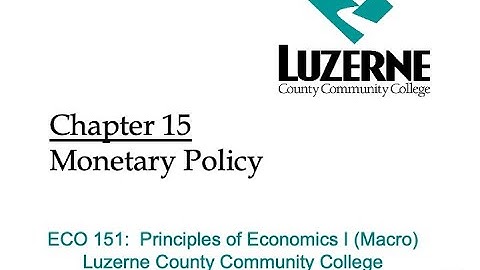 ECO 151 Chapters 15 PowerPoint Lecture