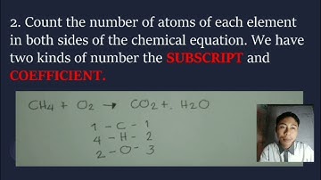 BALANCING CHEMICAL EQUATION USING TRIAL AND ERROR METHODS