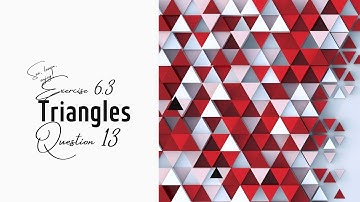 Class 10 | Triangles | Exercise 6.3 Question 13