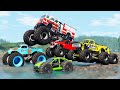 Monster Trucks Mud Battle #24 - Beamng drive