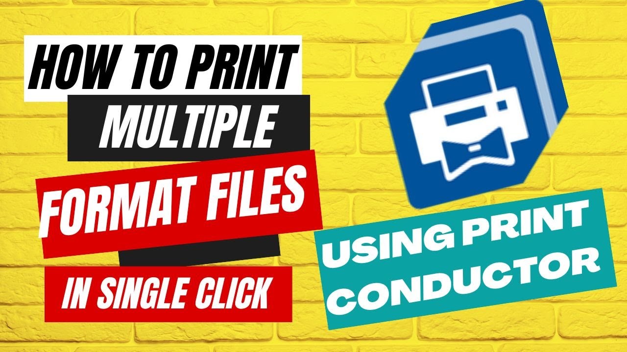 Multi File Sample Print Multi Format Files in single click - YouTube