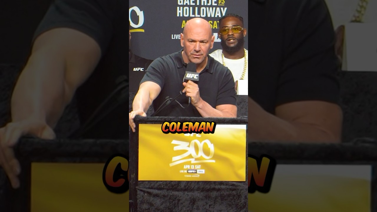 🙏 DANA WHITE ANNOUNCES MARK COLEMAN WILL WRAP THE BMF BELT AROUND THE WINNER AT UFC 300