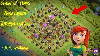 Coc base layout | directly copy to game] tutorial for ios. screenshot 3