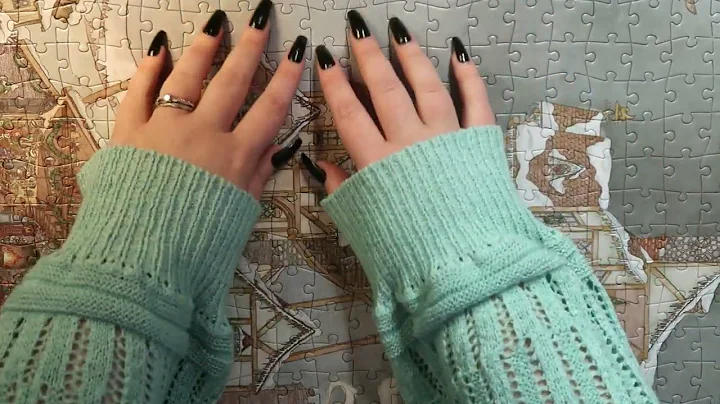 ASMR Puzzle sounds |No Talking| [Tracing, Tapping, Scratching, Gentle sounds]