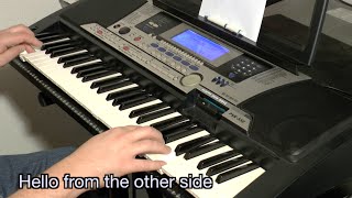 Adele - Hello (karaoke + lyrics ) keyboard, instrumental