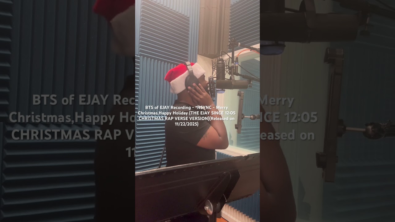 BTS of Recording a Rap Mix of *NSYNC’s MerryChristmas,Happy Holidays 