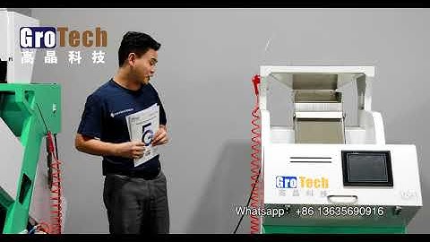 mealworm color sorter.Optical sorting machine.Sorting solution from GroTech