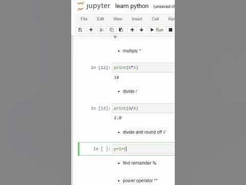 How to use Arithmetic operators #shorts #python #datascience #math ...