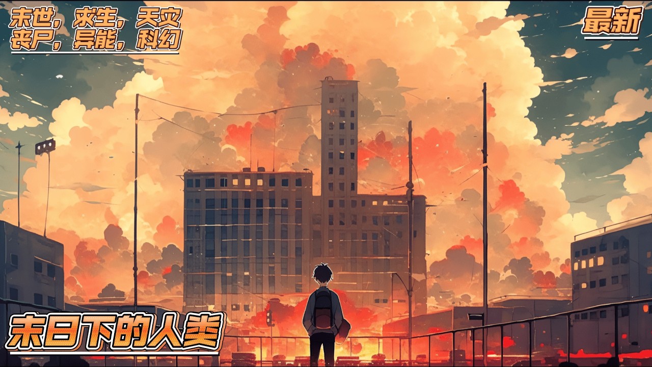 《末日下的人类》世界末日的来临。一场灾难性的事件摧毁了全球，人类陷入混乱和恐慌之中。主人公在这场灾难中失去了亲人，但他决定坚强面对。