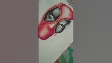 Drawing Deadpool in 60 Seconds! 🖌️ #Shorts