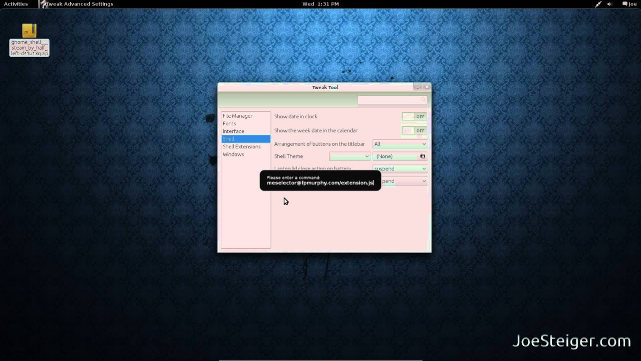 Install Gnome Shell Themes with the User Theme Extension and Gnome ...