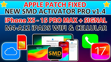🔥😍 FULL GUIDE iCloud Bypass Signal iPads/iPhone XS -15 Pro Max iOS 17.7 With SMD Activator Pro A12+