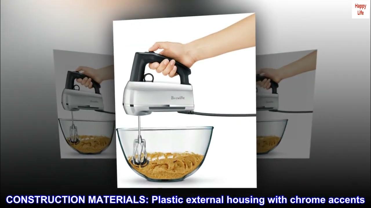 Breville Handy Mix Scraper Hand Mixer, Silver, BHM800SIL YouTube