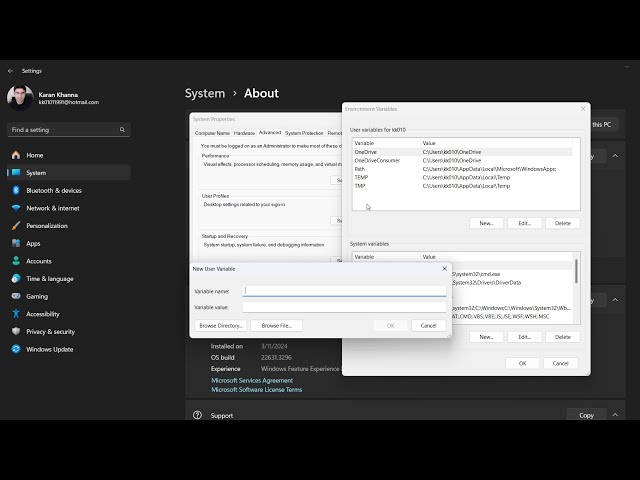 Environmental Variables Windows 11 How To Add To The PATH On Windows