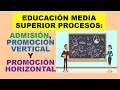 Soy Docente: ADMISIÓN, PROMOCIÓN VERTICAL Y PROMOCIÓN HORIZONTAL (EN MEDIA SUPERIOR)