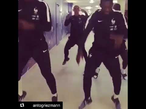 Pogba avec griezmann et dembele et mendy