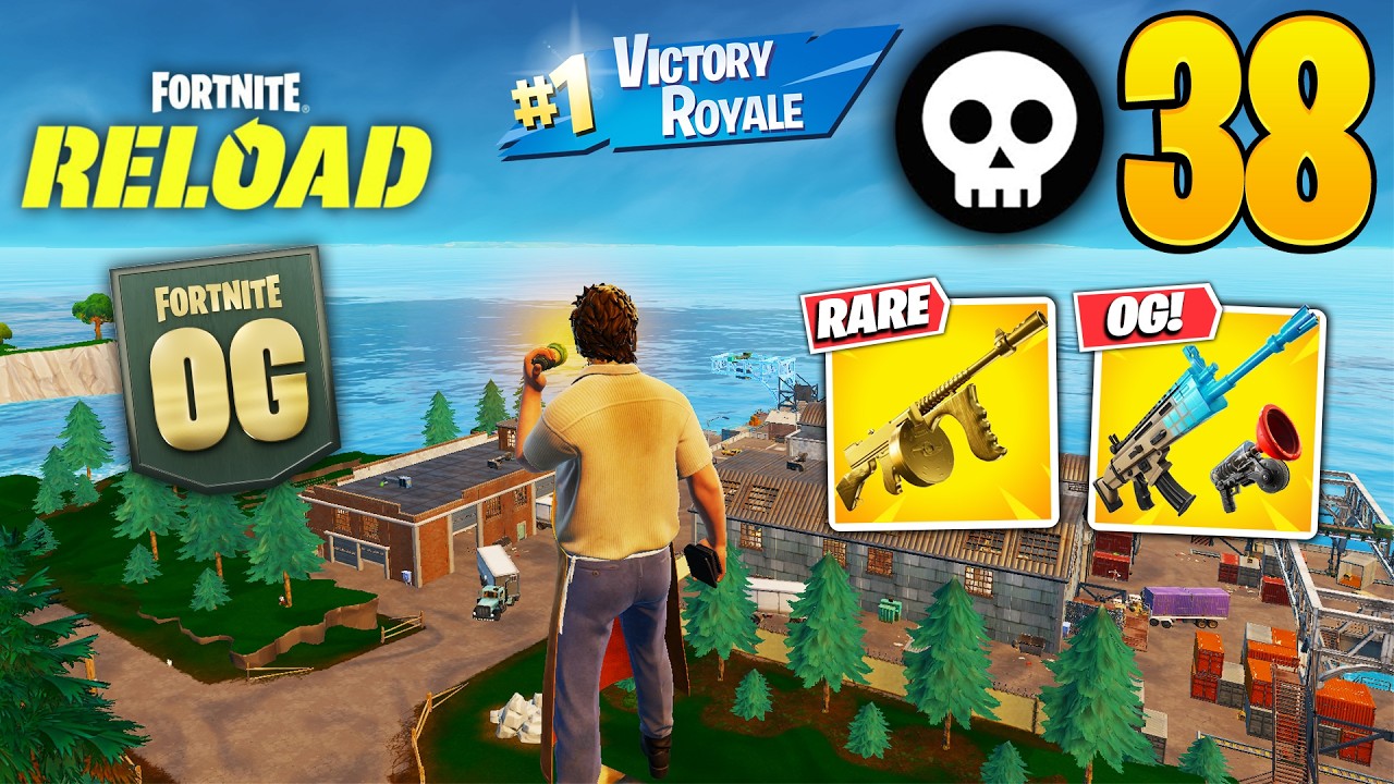 38 Elimination Solos Reload "Zero Build" Gameplay Wins (NEW! Fortnite Chapter 7)