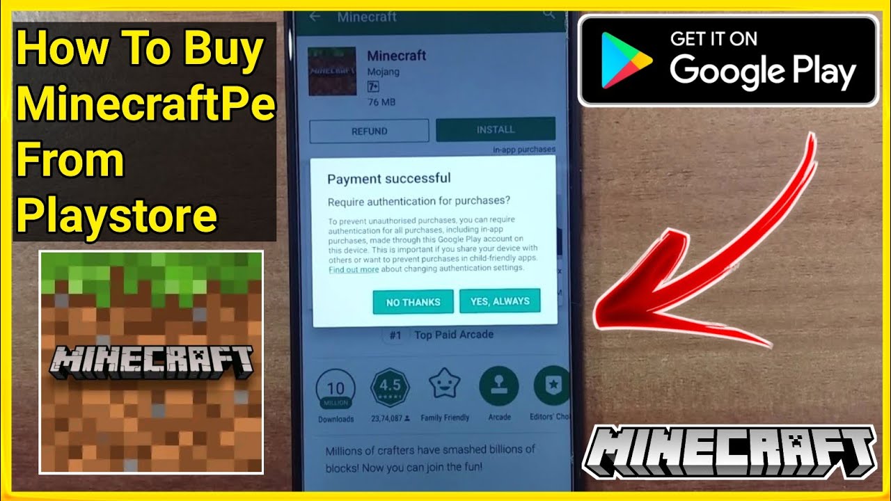 I already bought Minecraft on Google play, why is it asking me to pay again  to play on my tablet? : r/Minecraft