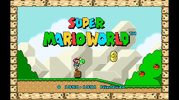 Super Mario World Wide Screen Looks so Amazing , Installed Hack & Played Worlds 1 & 2