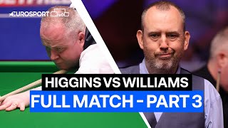 World Snooker Championship 2018 Final - Part 3 | John Higgins vs Mark Williams | Eurosport Snooker