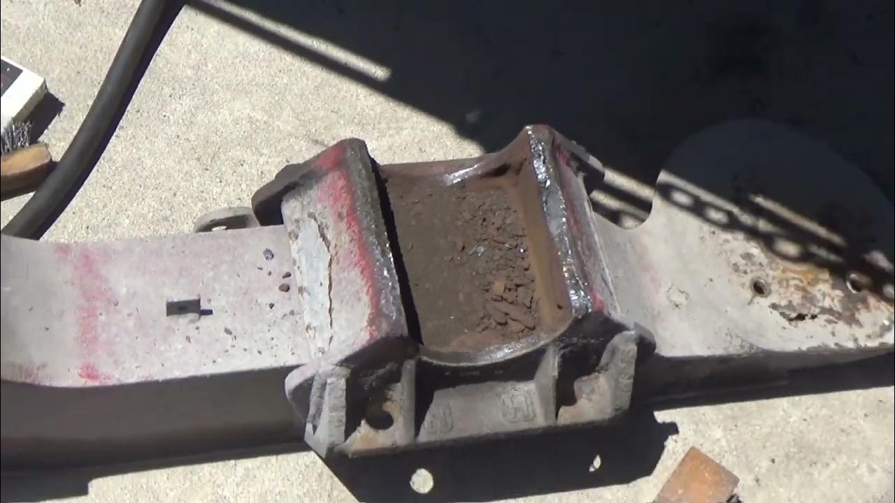 Repairing broken trailer axle part 1 YouTube