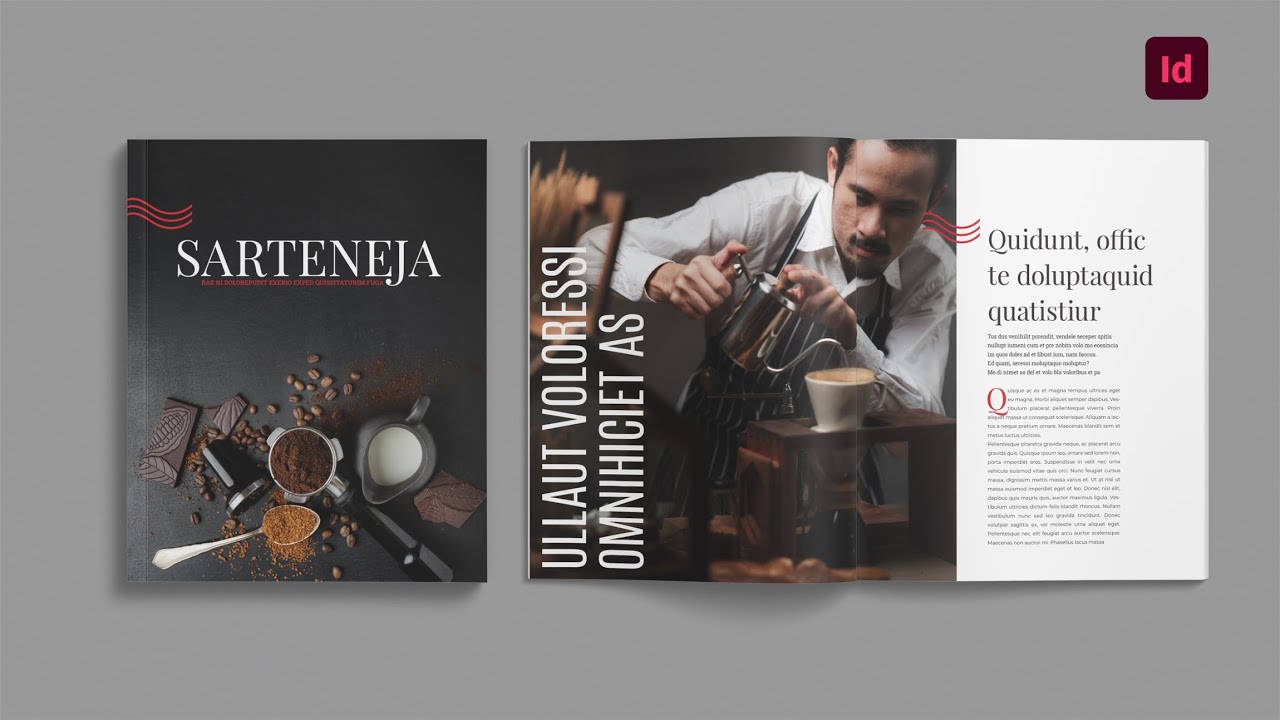 Coffee Table Book Template for InDesign - StockInDesign