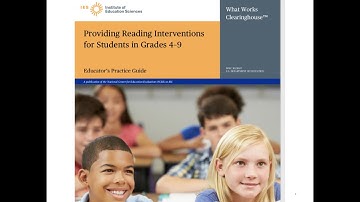 Anita Archer - Providing Reading Interventions for Students in Grades 4-9: What Research Tells Us