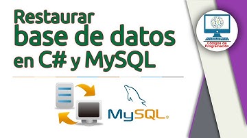 16. Restaurar base de datos de MySQL desde C#