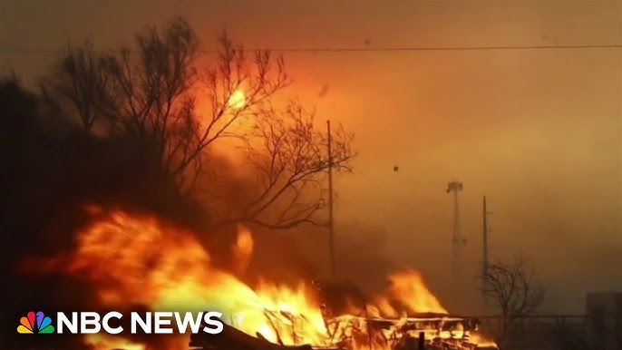 Massive Wildfire Burns In Texas