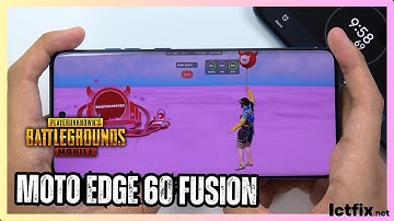 Motorola Edge 60 Fusion PUBG Mobile Gaming test | Dimensity 7400, 120Hz Display