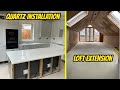 1936 Bungalow Renovation - Plastering Complete &amp; Quartz Worktop Installation - Home Renovation