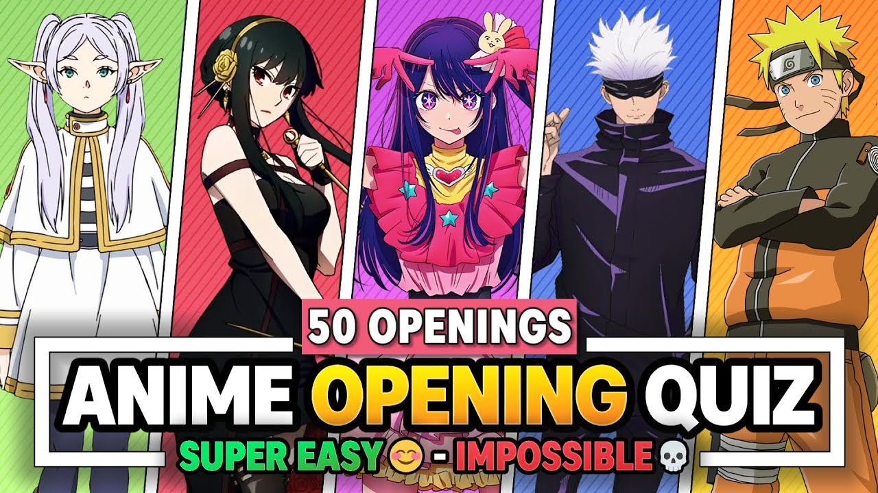 ANIME OPENING QUIZ 🎶🕹️ - Guess the 40 Anime Openings 「 VERY EASY 」 ⚔️ Anime  QUIZ - BiliBili